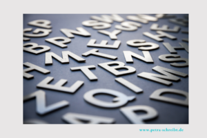 einzelne buchstaben